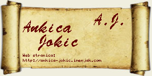 Ankica Jokić vizit kartica